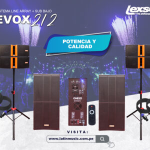 KIT LINE ARRAY Y SUB BAJO AMPLIFICADO EVOX212 - Imagen 1